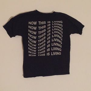 Now this is living Black T-shirt